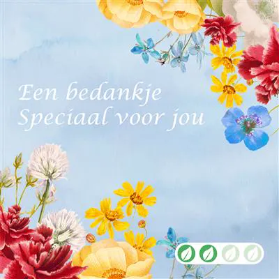 Wenskaart Bedankje Speciaal Voor Jou