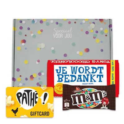 Je wordt bedankt